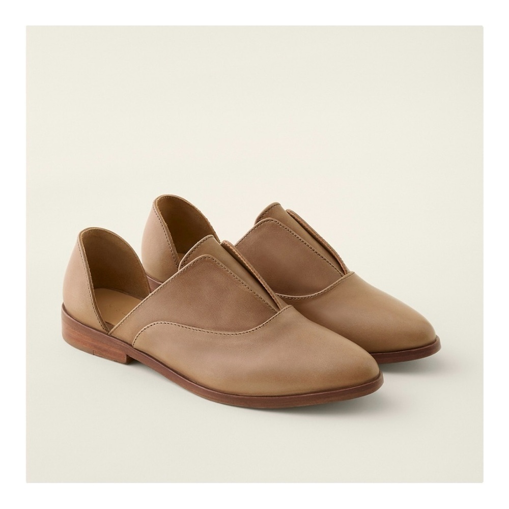Nisolo Emma d'Orsay Loafer in Almond NIB